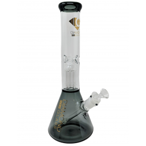 14" Diamond Glass Tree Perc Beaker Water Pipe [DGW612]